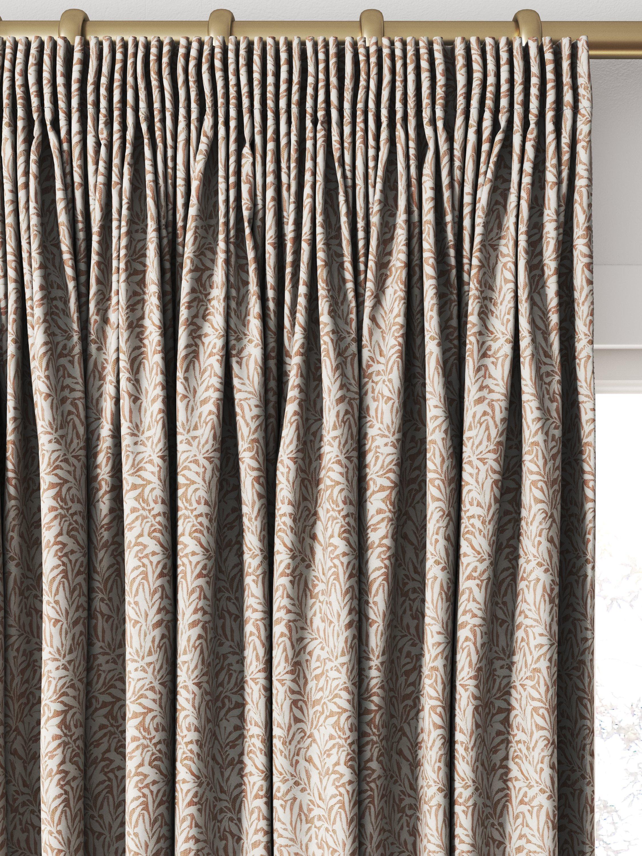 William Morris At Home made to measure Willow Bough brick curtains - British product