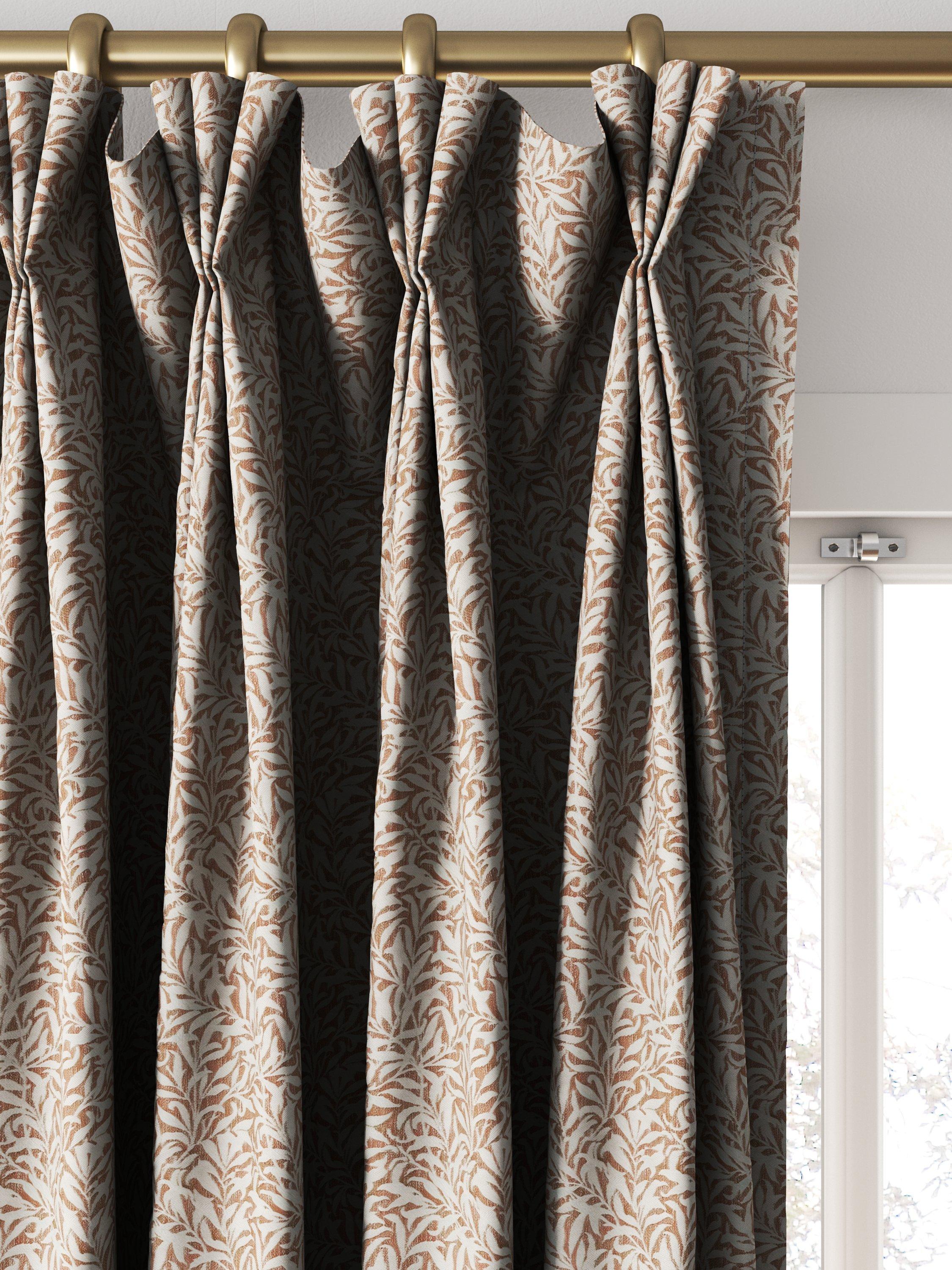 William Morris At Home made to measure Willow Bough brick curtains - British product