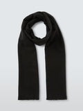 John Lewis Twill Scarf rectangular accessory with fringing (British brand)