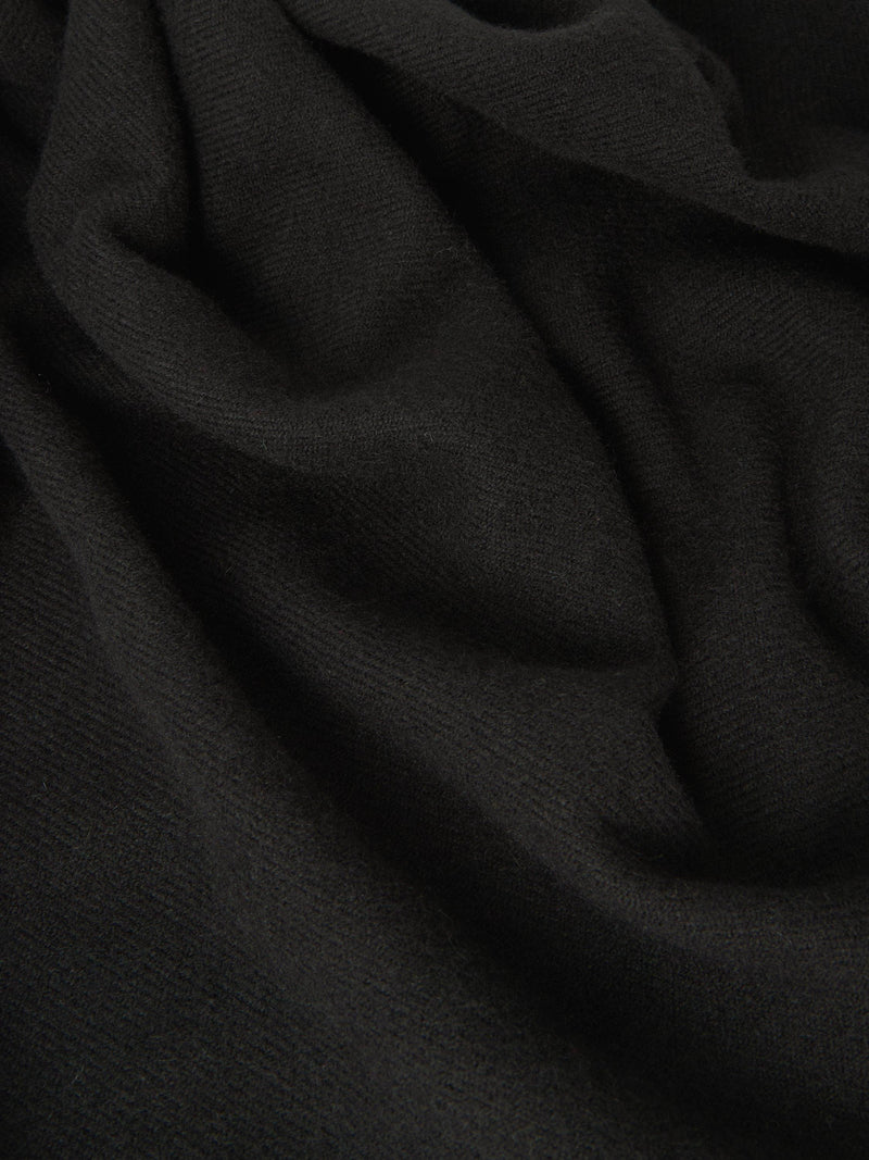 John Lewis Twill Scarf rectangular accessory with fringing (British brand)