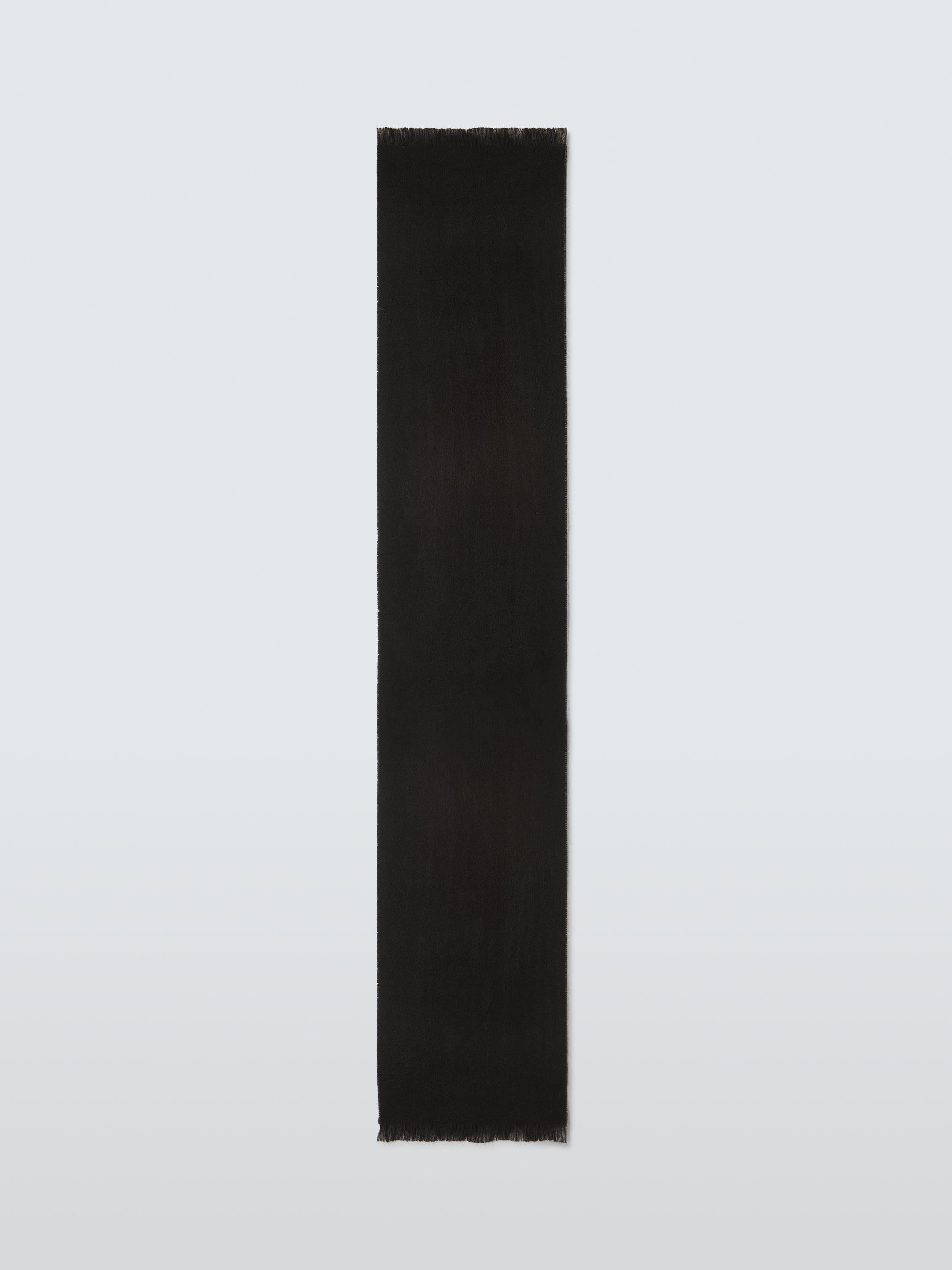 John Lewis Twill Scarf rectangular accessory with fringing (British brand)