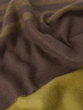 John Lewis stripe scarf brown multi wool (British brand)