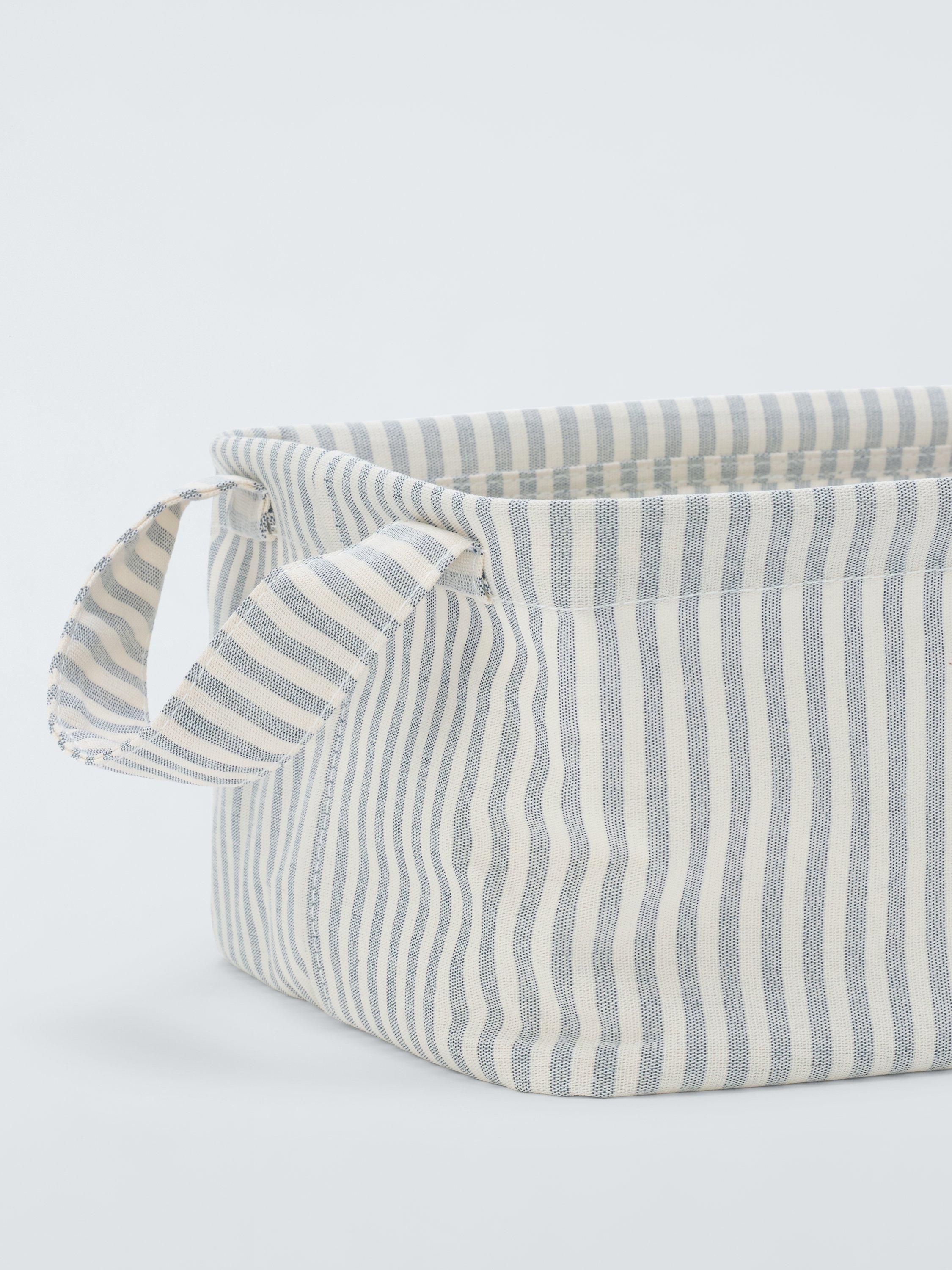 John Lewis stripe open storage box medium, imported from the UK