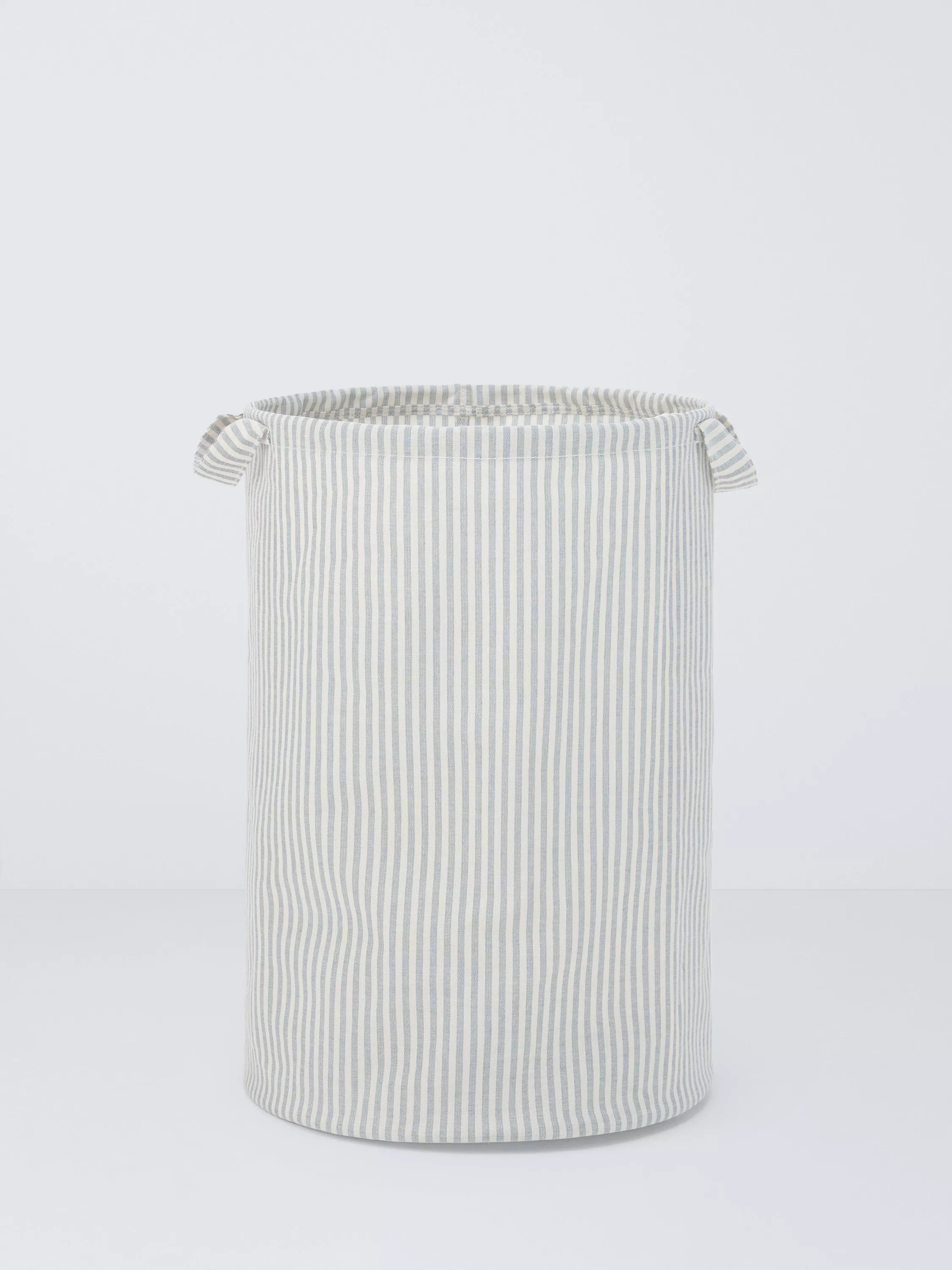 John Lewis stripe grey natural laundry bag (British brand)