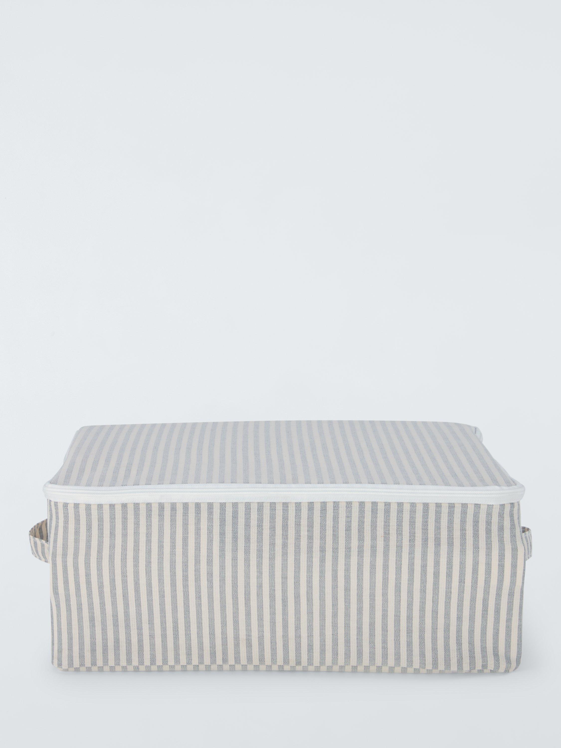 John Lewis stripe zipped storage bag medium (British brand)