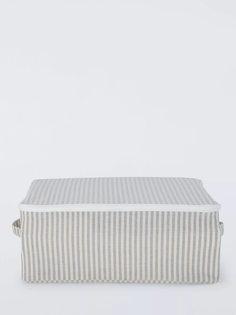 John Lewis stripe zipped storage bag medium (British brand)