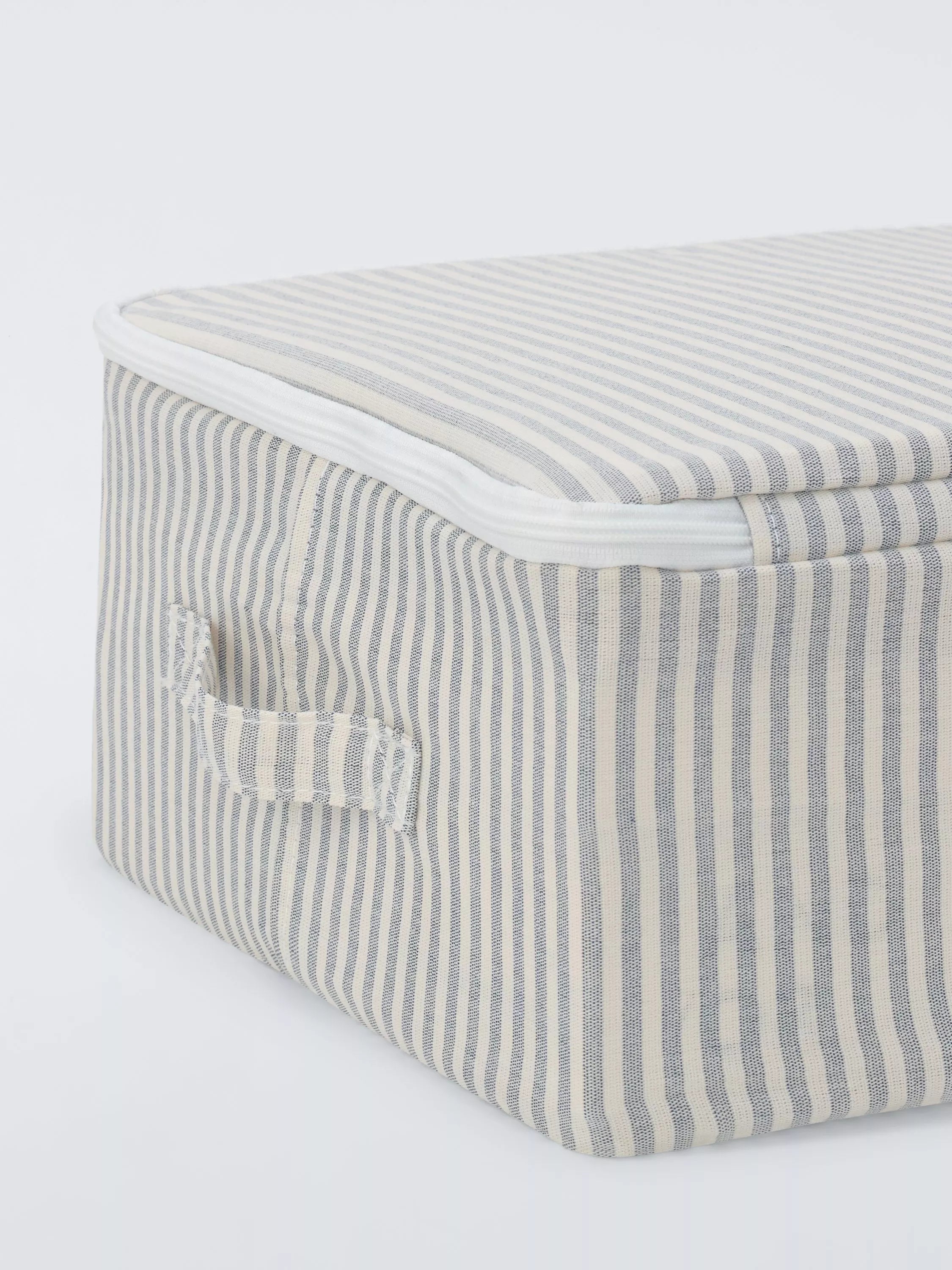 John Lewis stripe zipped storage bag medium (British brand)