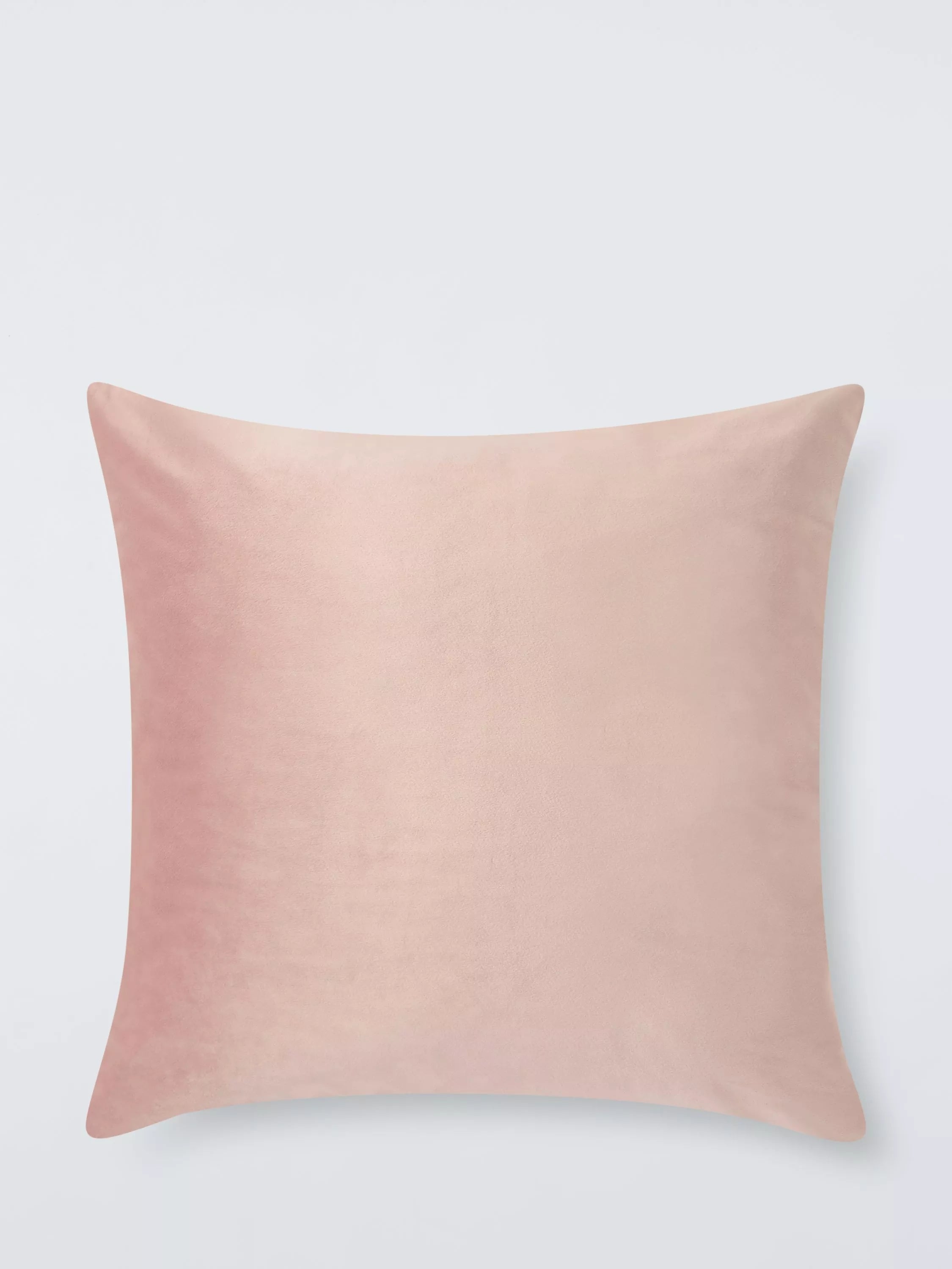 John Lewis Square Velvet Cushion, Plaster