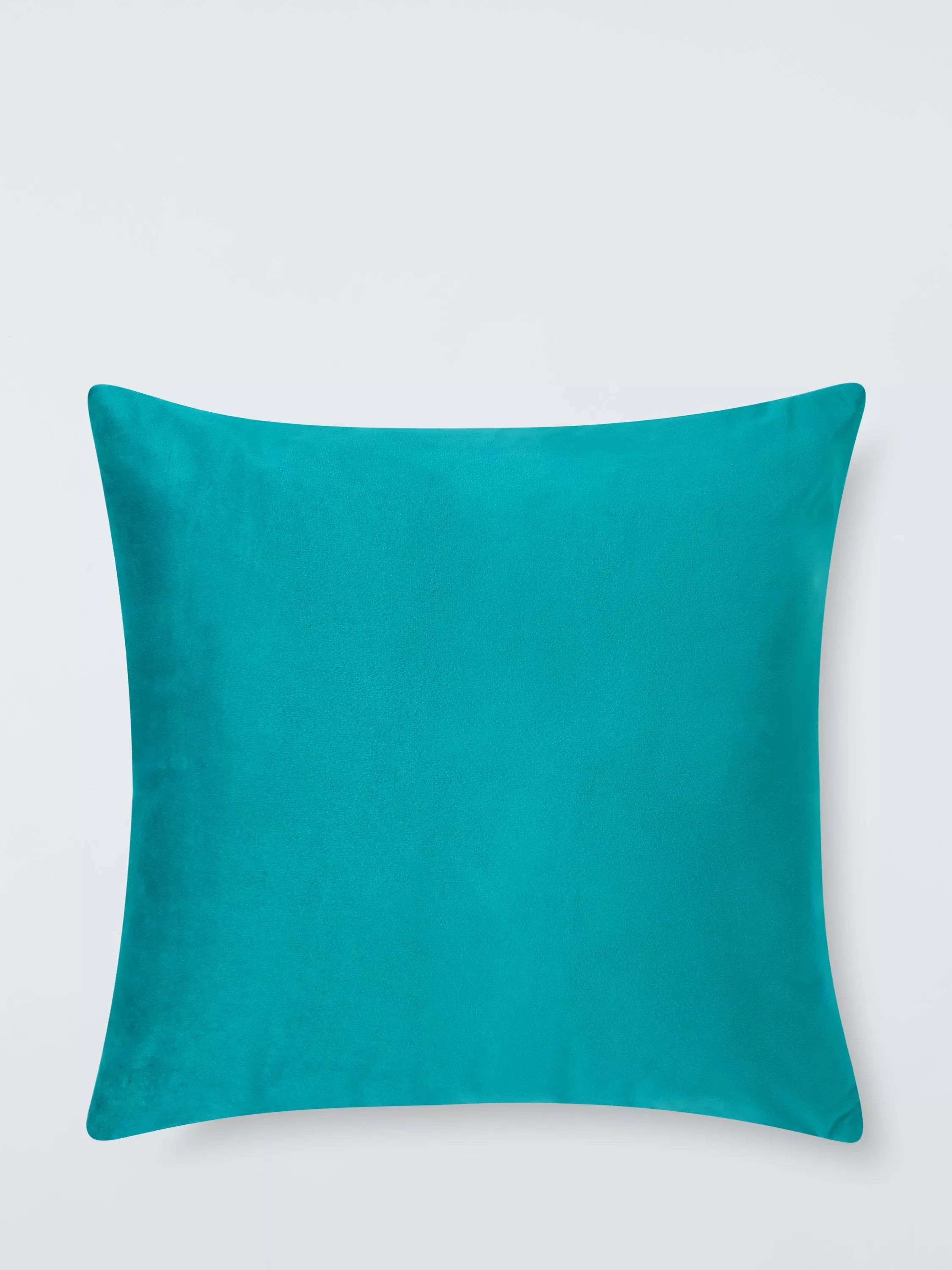 John Lewis Square Velvet Cushion, Teal