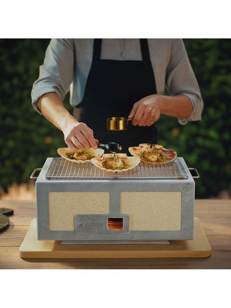 Kasai Konro Grill Medium tabletop charcoal BBQ, UK version