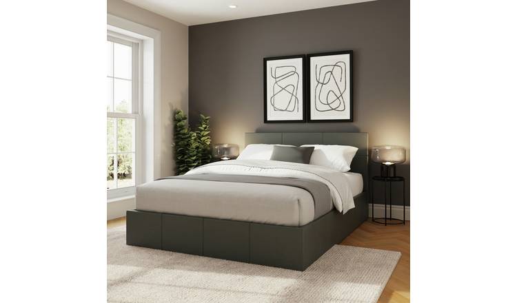 GFW Double Grey Ottoman Bed, UK version