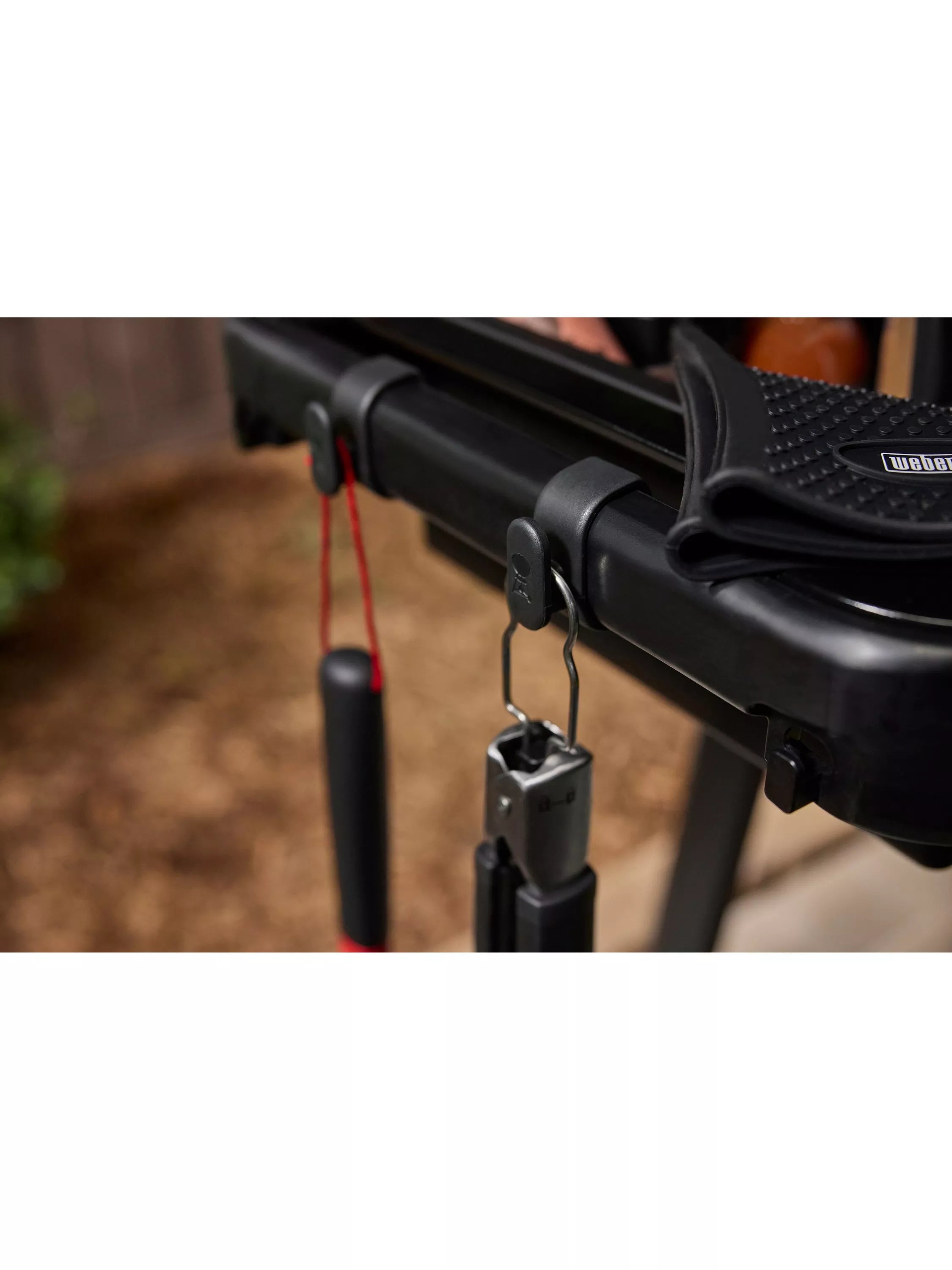 Weber BBQ tool hooks set of 3 black, UK version