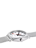 Mondaine Cushion Automatic watch 39mm silver stainless steel - British product