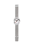 Mondaine Cushion Automatic watch 39mm silver stainless steel - British product
