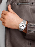 Mondaine Cushion Automatic watch 39mm silver stainless steel - British product