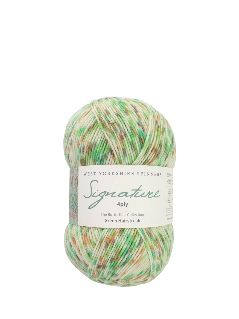 West Yorkshire Spinner Butterflies 4 Ply Knitting Yarn, 100g, Hairstreak