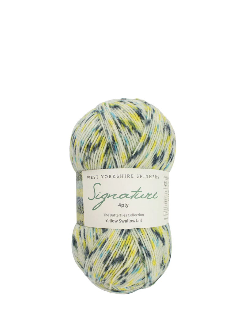 West Yorkshire Spinner Butterflies 4 Ply Knitting Yarn, 100g, Swallowtail