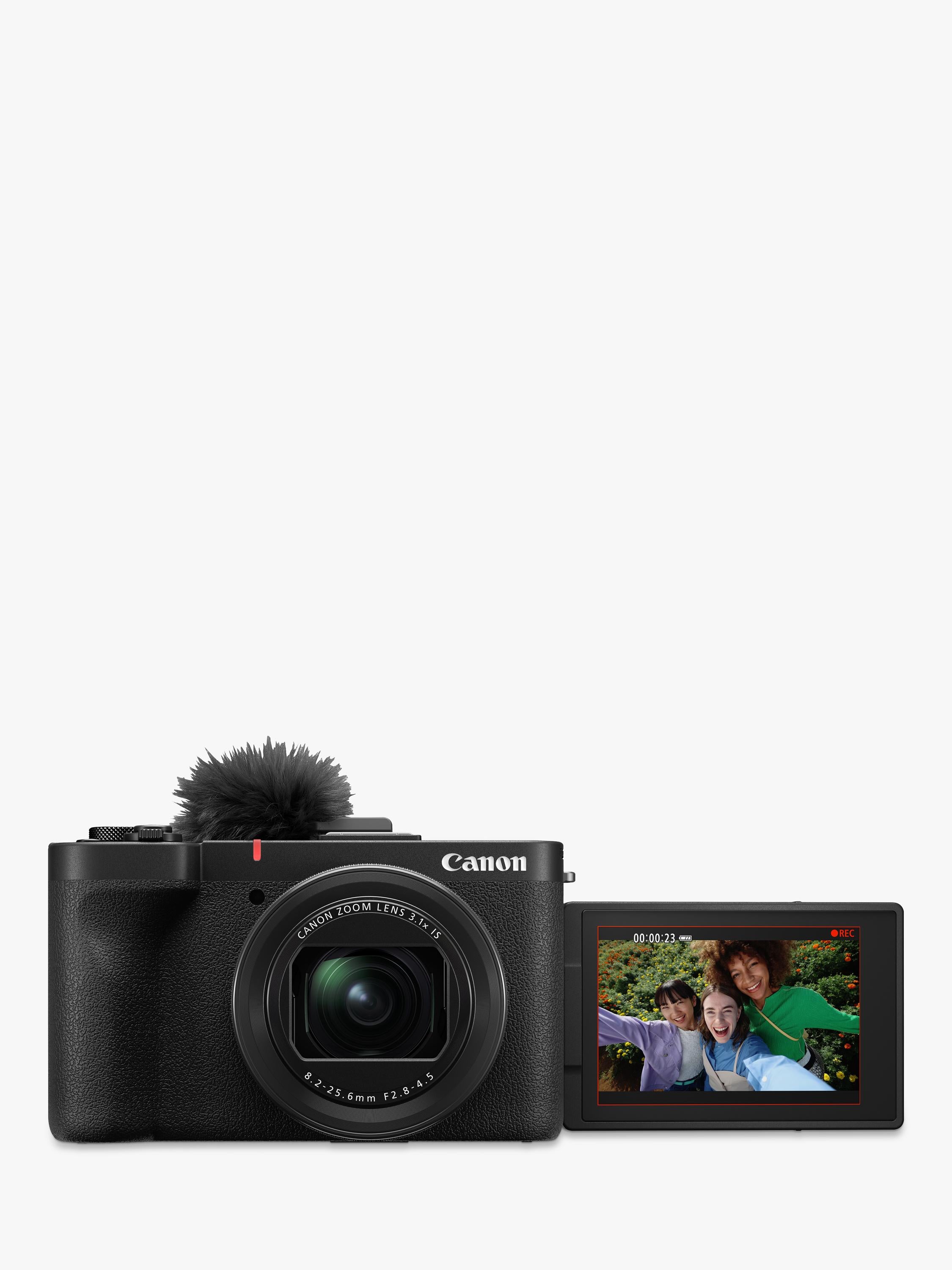 Canon PowerShot V1 camera with tripod grip and 128GB card - British product