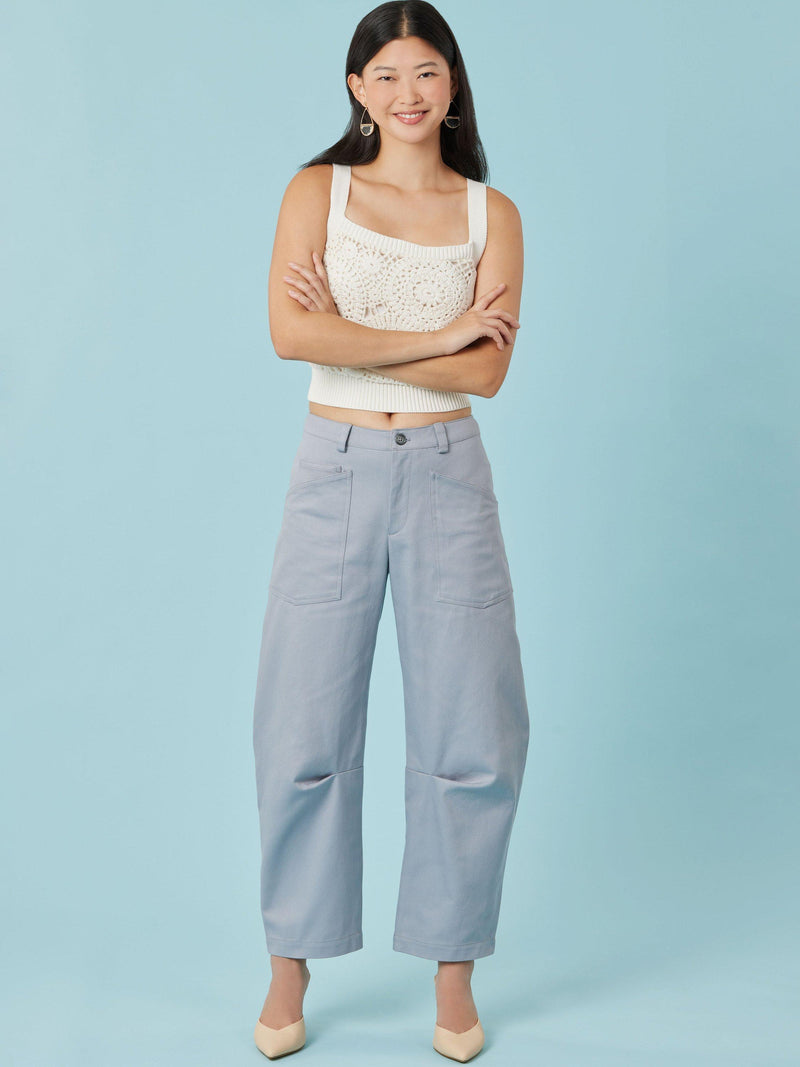 Simplicity sewing pattern barrel leg pants and shorts, imported from the UK