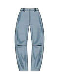 Simplicity sewing pattern barrel leg pants and shorts, imported from the UK