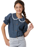 Simplicity Girls' Top Sewing Pattern S3077 - British product