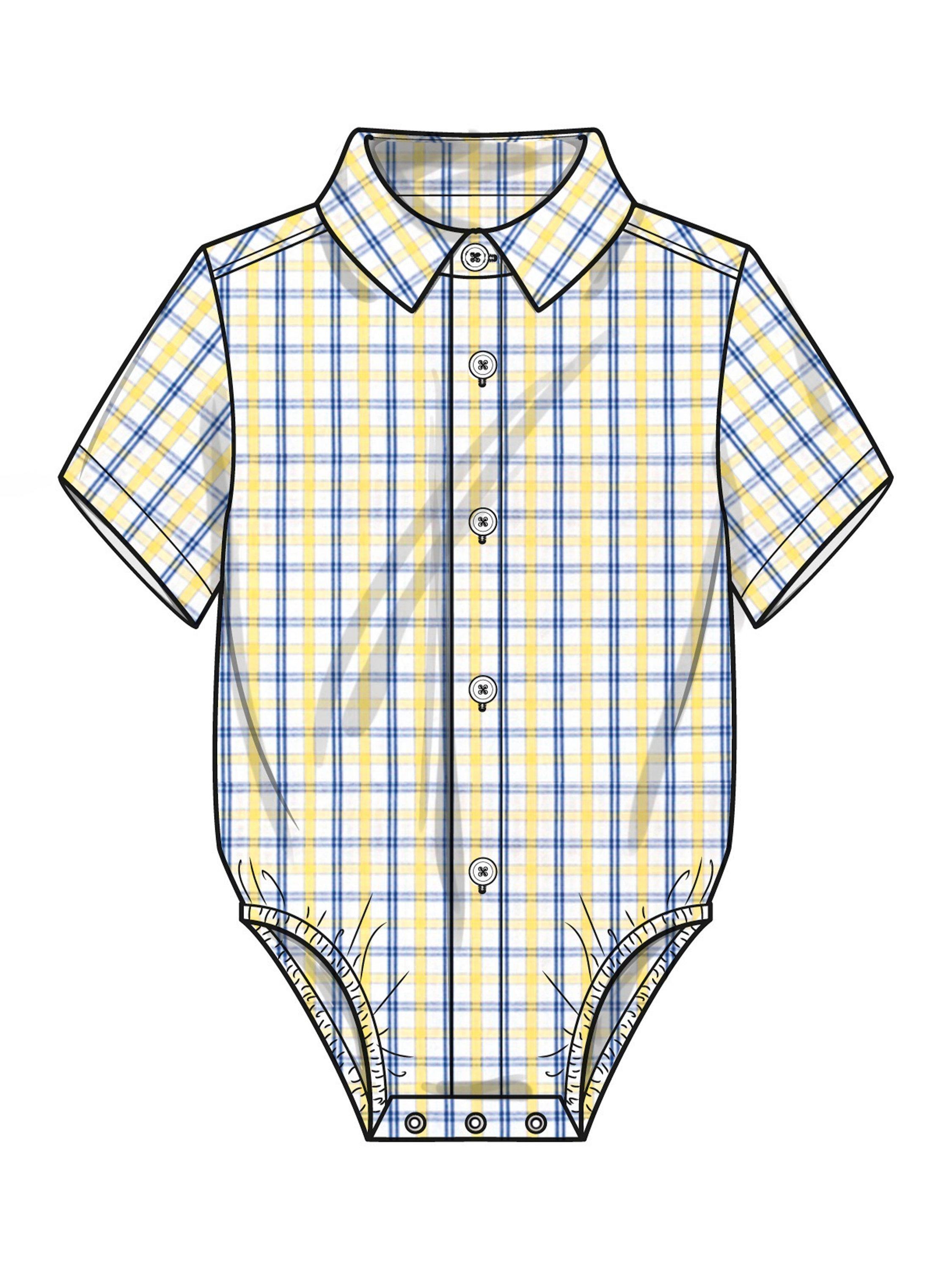Simplicity sewing pattern baby bodysuit shorts and pants, imported from the UK