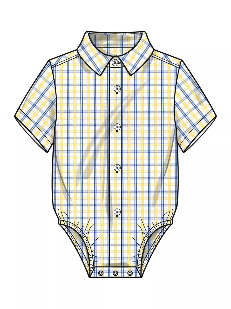 Simplicity sewing pattern baby bodysuit shorts and pants, imported from the UK