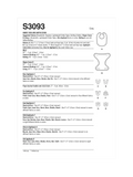 Simplicity sewing pattern padded bib and nappy cover S3093 (British brand)