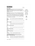 Simplicity fantasy costume sewing pattern S3094, imported from the UK