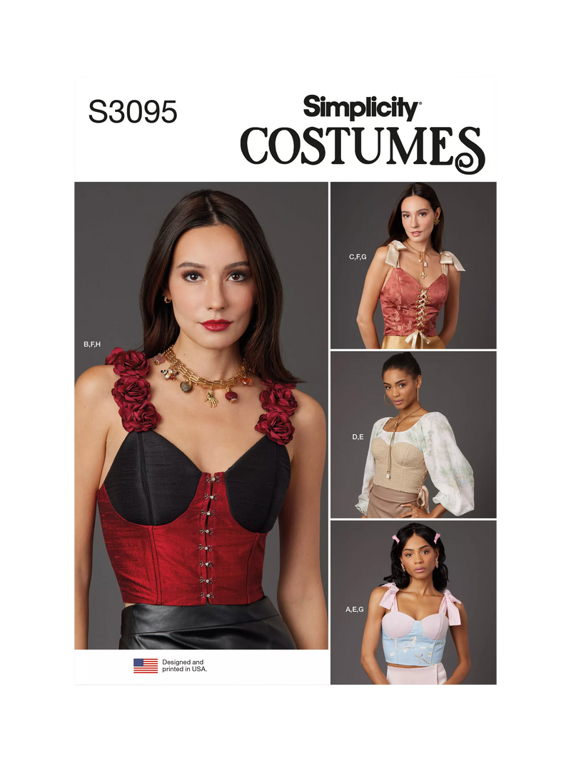 Simplicity Design Your Own corset sewing pattern S3095, imported from the UK
