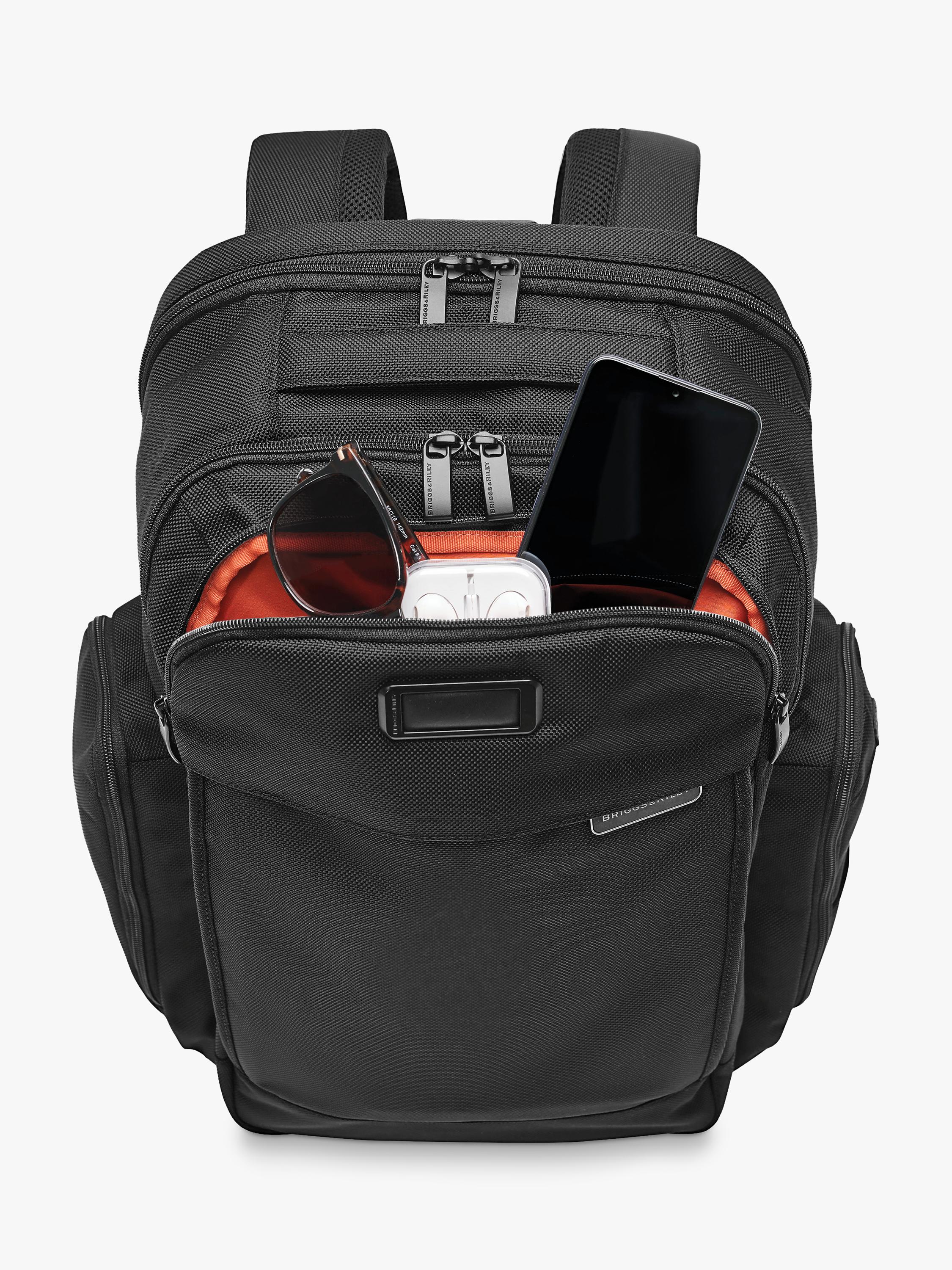 Briggs & Riley travel backpack Baseline 28L black, imported from the UK