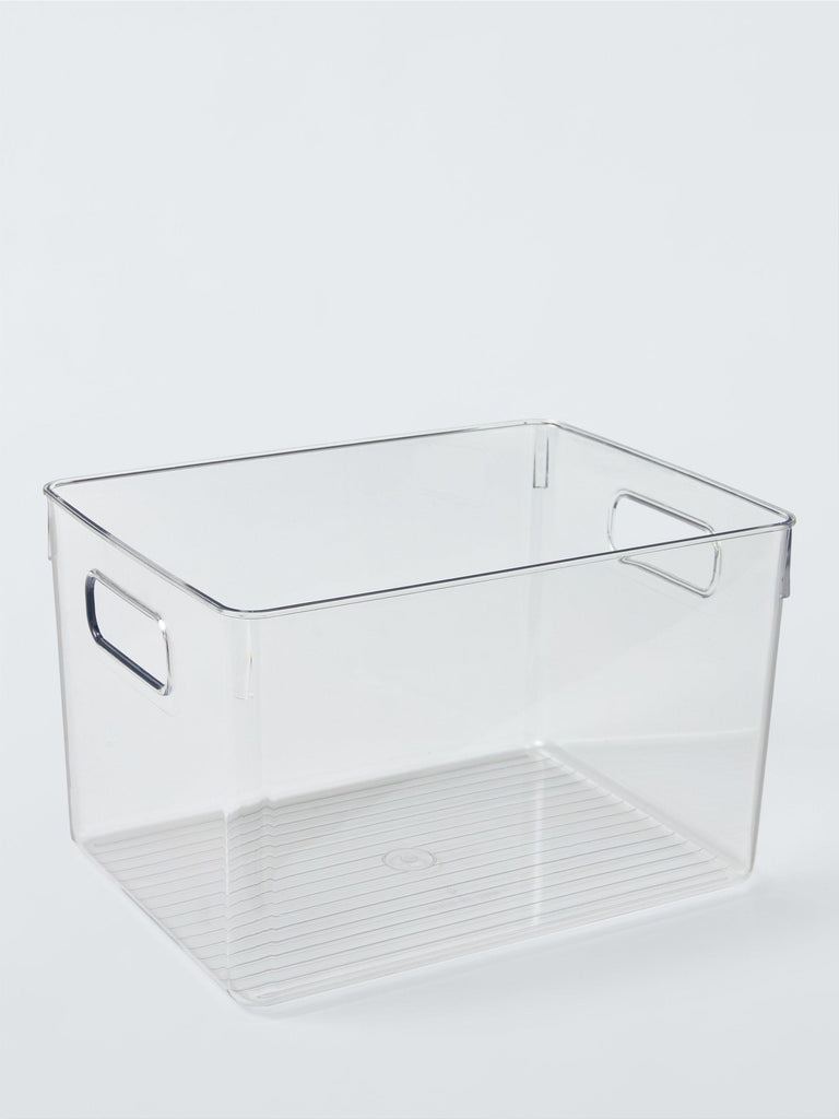 Clear Plastic Storage Box Large