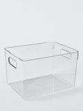 John Lewis clear plastic storage box large, UK version