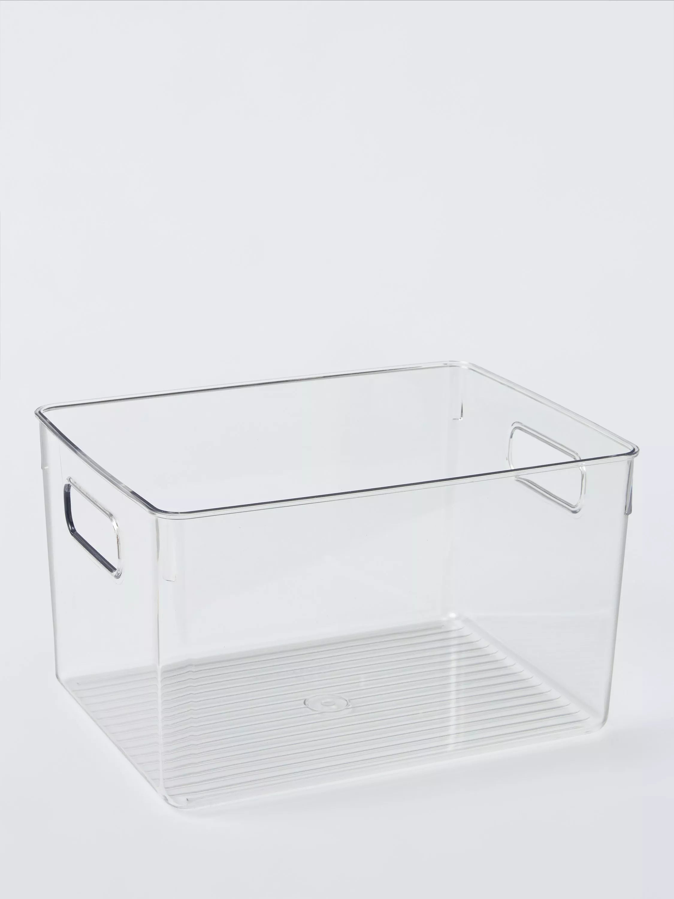 John Lewis clear plastic storage box medium, UK version