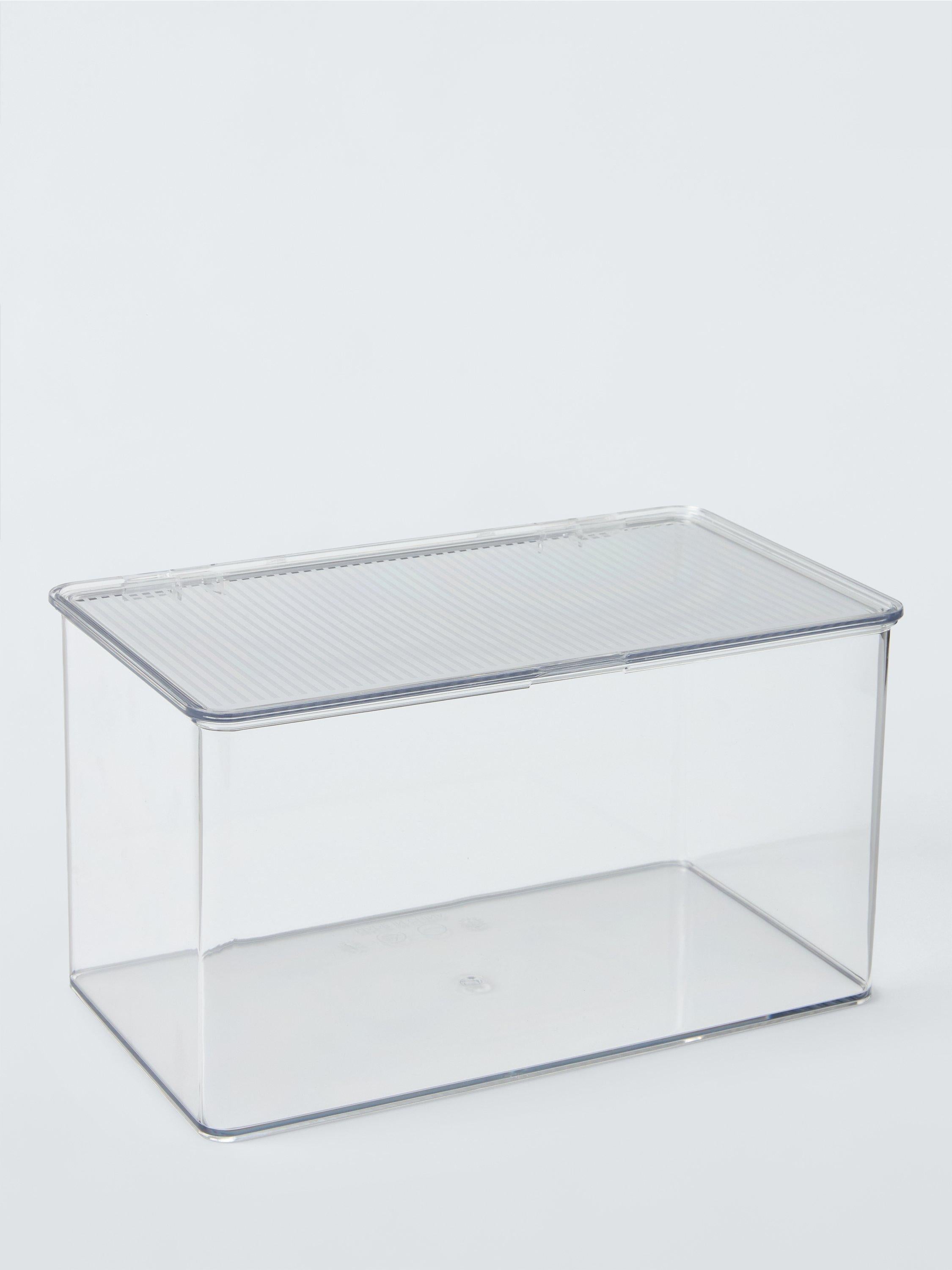 John Lewis clear plastic storage box with lid, UK version