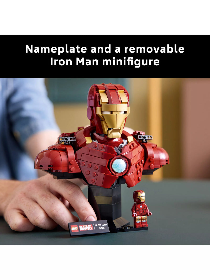 LEGO Iron Man MK4 bust 436 pieces, imported from the UK