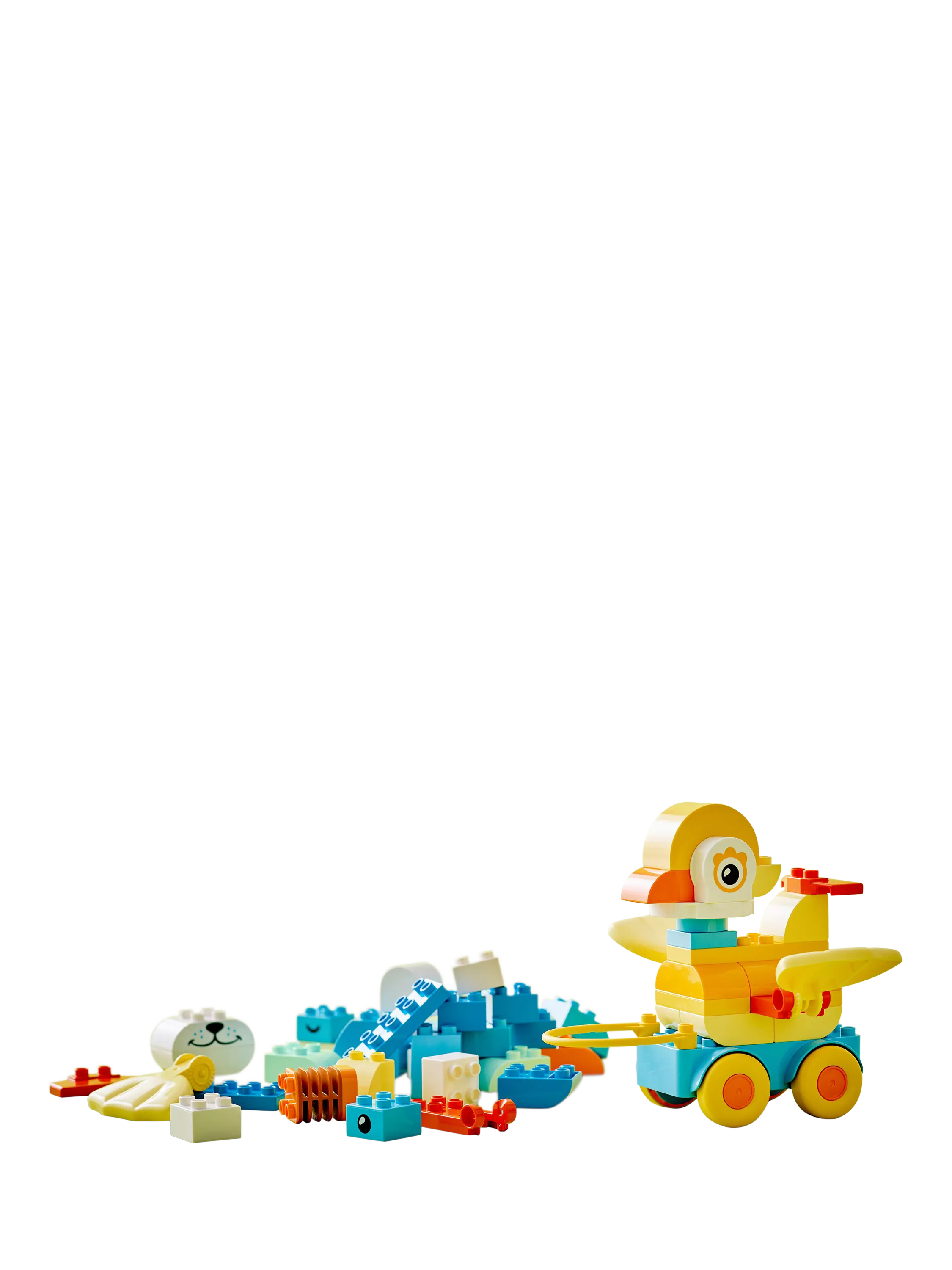 LEGO DUPLO 3-in-1 Animals on Wheels building toy, UK version
