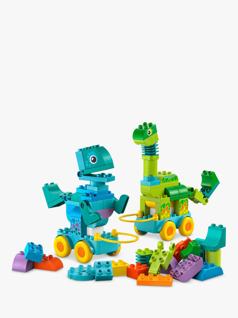 LEGO DUPLO 3-in-1 dinosaurs on wheels 108 pieces - British product