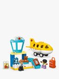 LEGO DUPLO airport playset for toddlers with figures and airplane, UK version