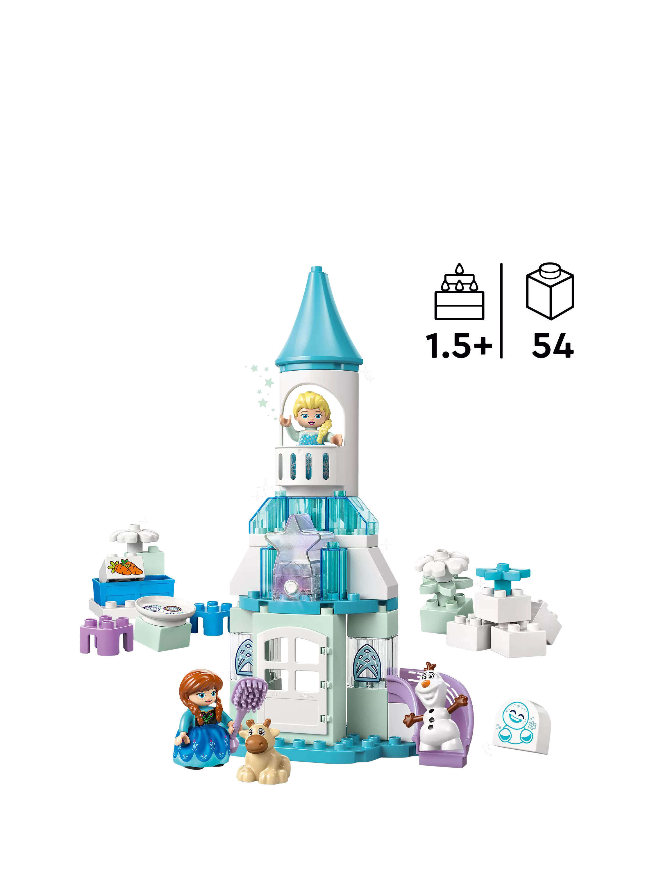 LEGO DUPLO Disney Anna & Elsa's Frozen Castle playset, UK version