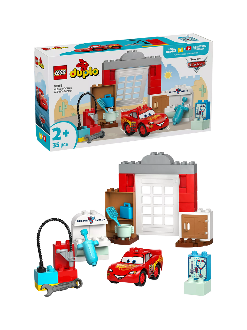 LEGO DUPLO Disney Pixar Cars McQueen's Visit to Doc's Garage building toy set, UK version