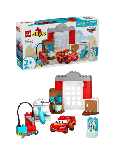 Set de construction pour tout-petits LEGO DUPLO 10456 La Visite de Flash McQueen chez Doc Hudson Disney Pixar Cars