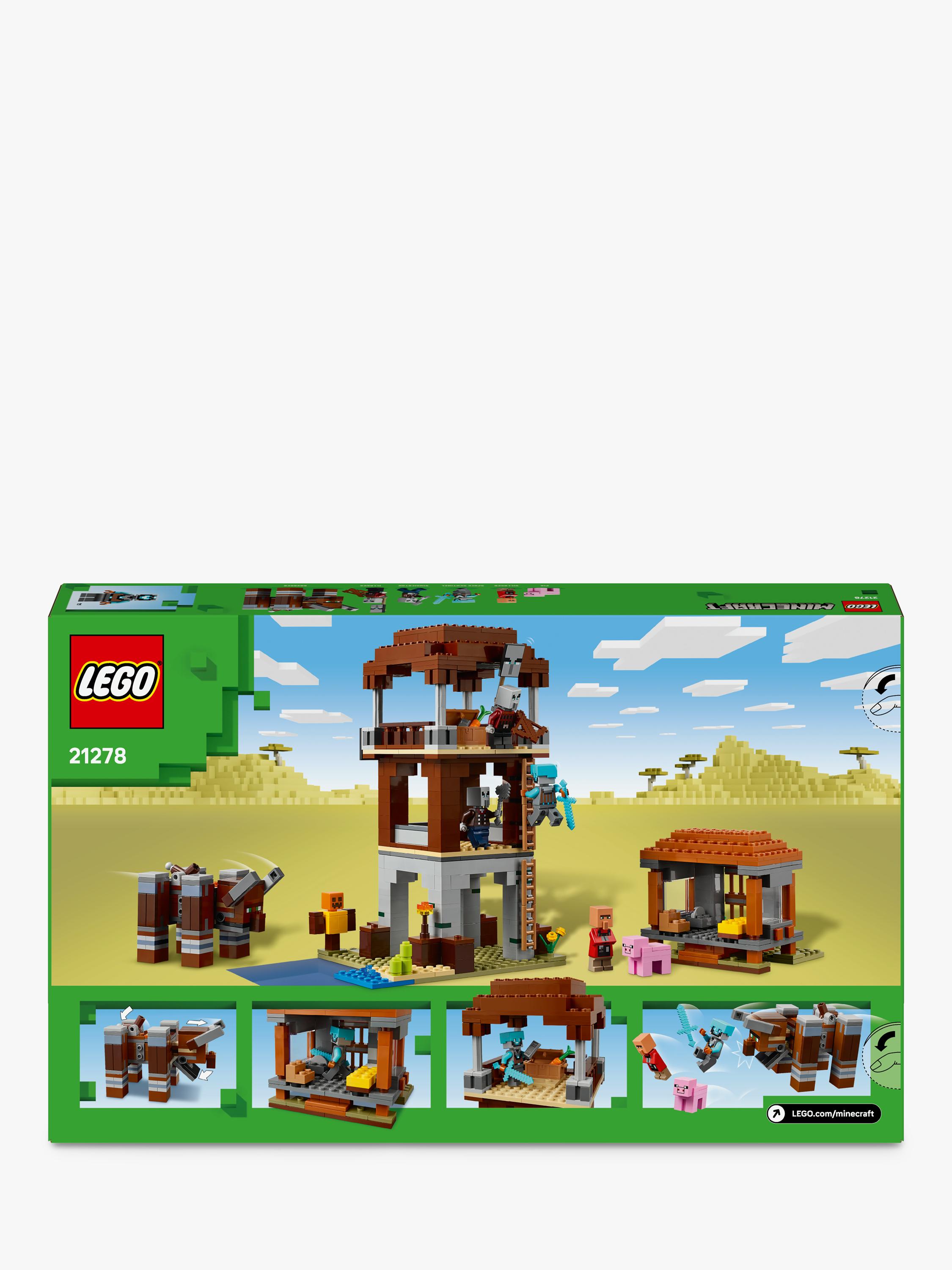LEGO Minecraft The Pillager Outpost & Ravager building set, UK version