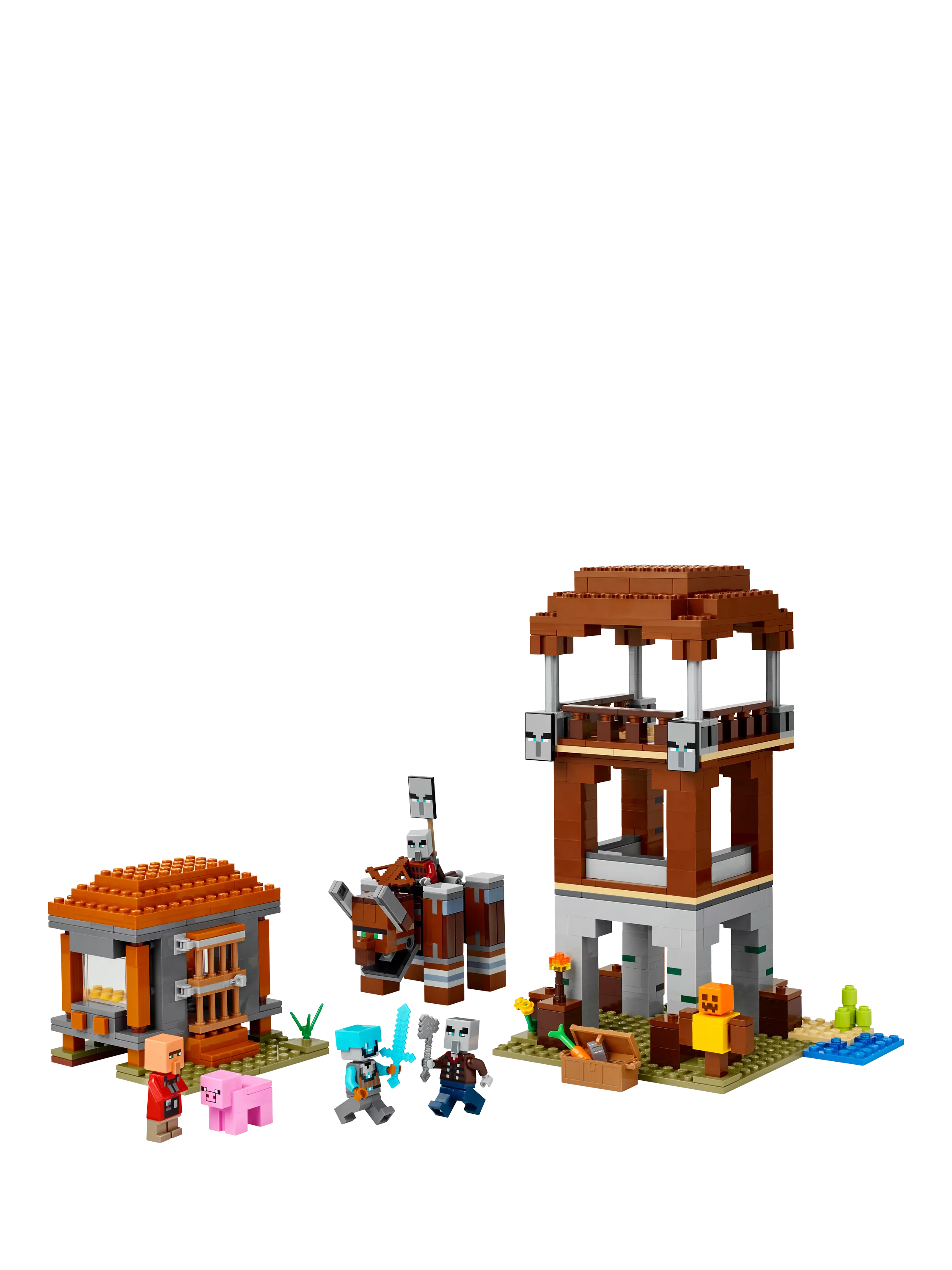 LEGO Minecraft The Pillager Outpost & Ravager building set, UK version