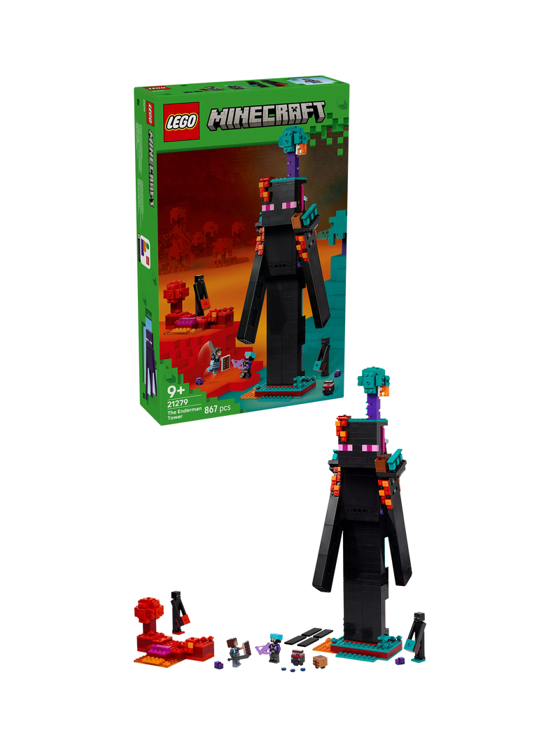 LEGO Minecraft Enderman Tower building set 867 pieces, imported from the UK