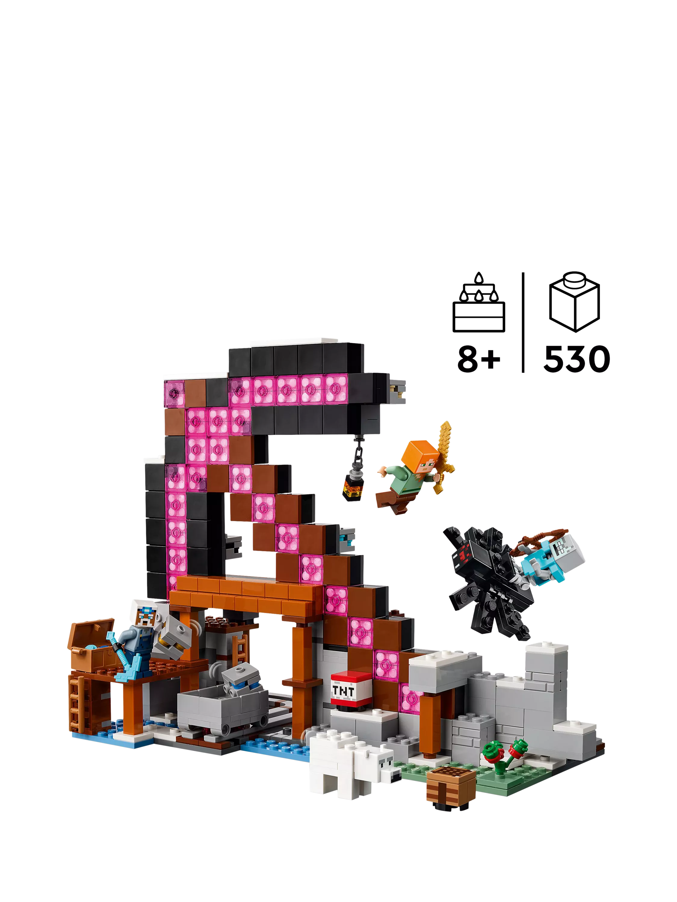 LEGO Minecraft Pickaxe Mine building toy, UK version