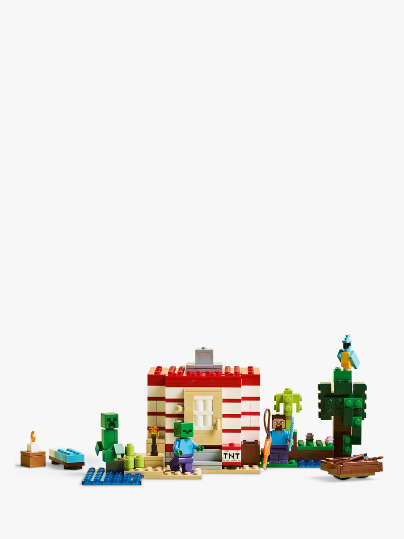 Lego Minecraft TNT Jungle House building set, UK version