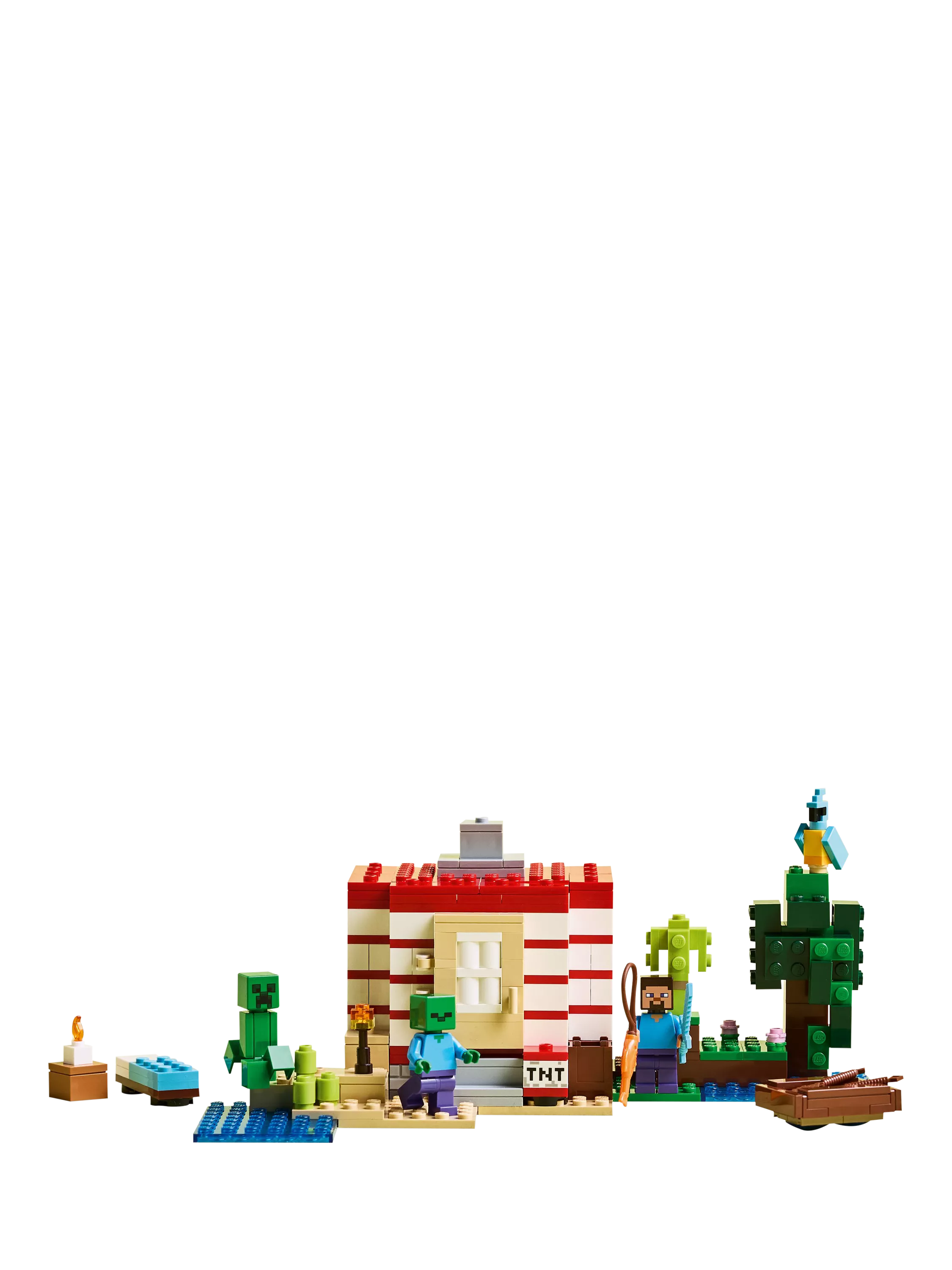 Lego Minecraft TNT Jungle House building set, UK version