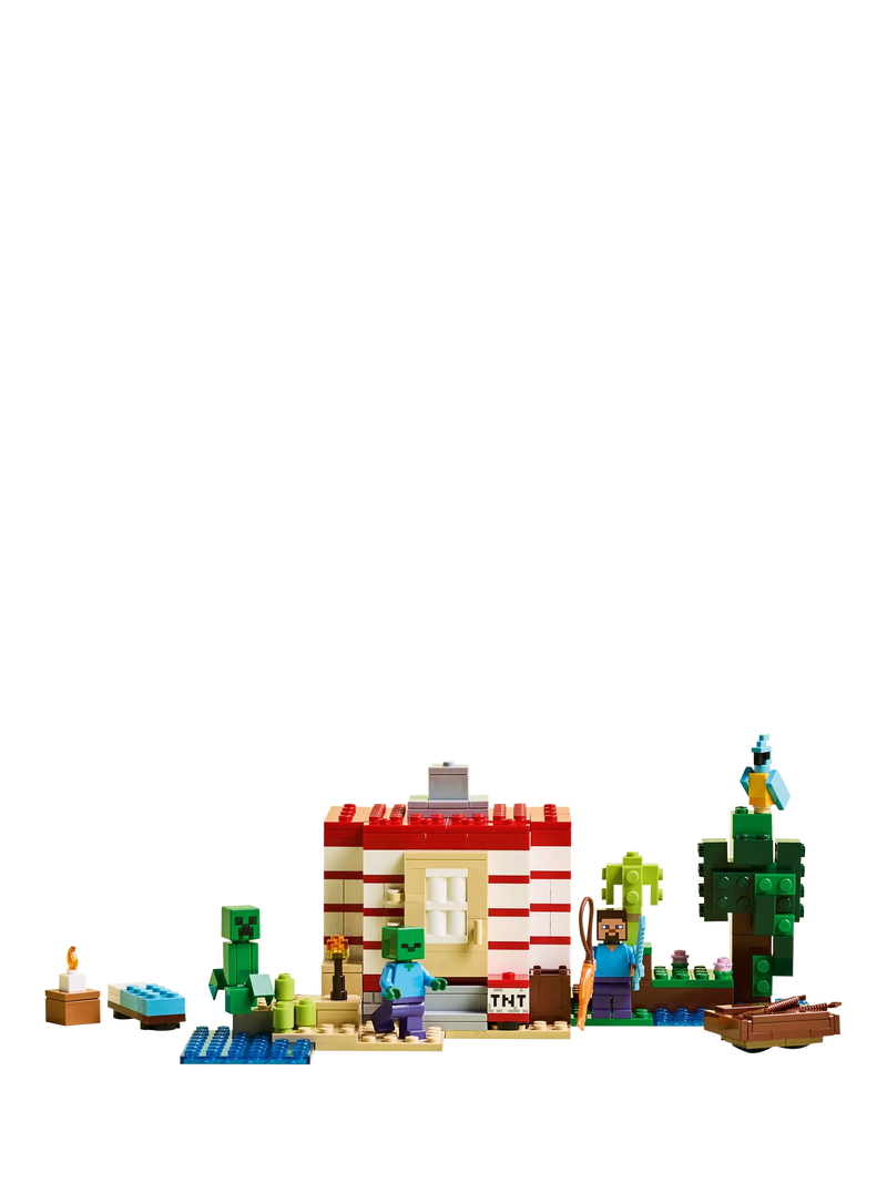 Lego Minecraft TNT Jungle House building set, UK version