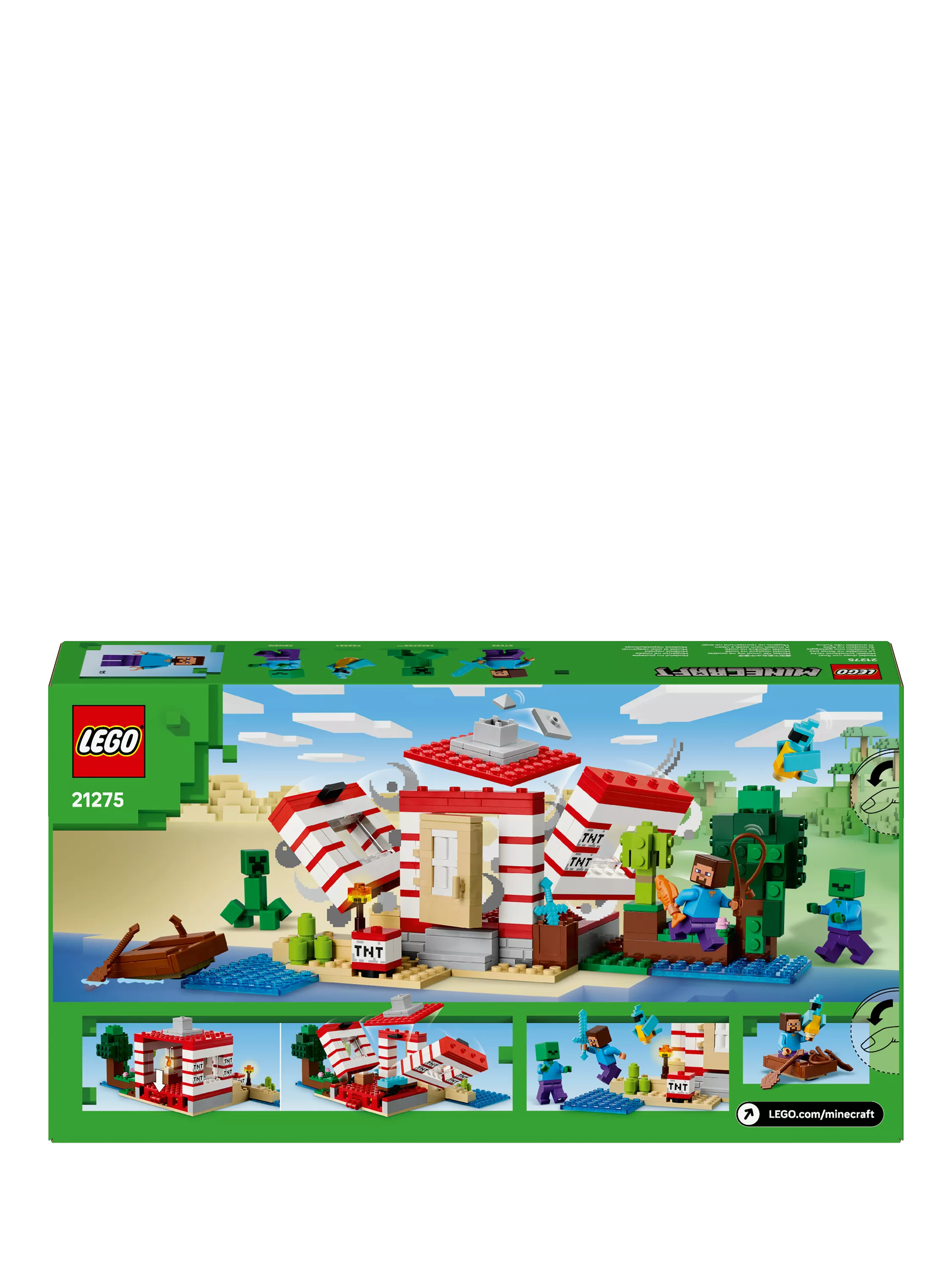 Lego Minecraft TNT Jungle House building set, UK version